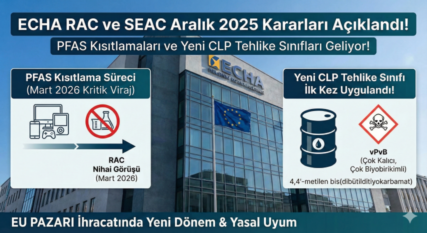 ECHA RAC ve SEAC Aralık 2025 Kararları: PFAS Kısıtlamaları ve Yeni CLP Tehlike Sınıfları Devrede!