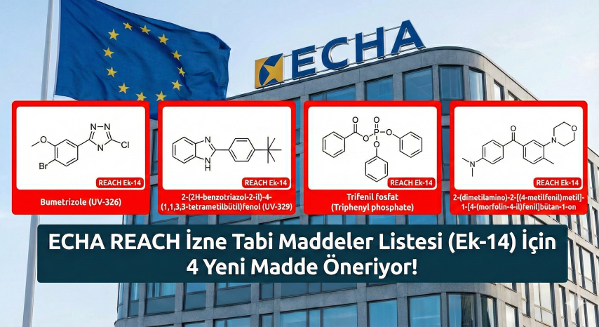 ECHA, REACH İzne Tabi Maddeler Listesi (Ek-14) İçin 4 Yeni Madde Öneriyor!